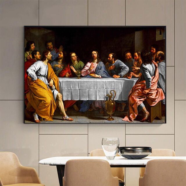 Pintura de Arte Mural Impresa con Temática Religiosa