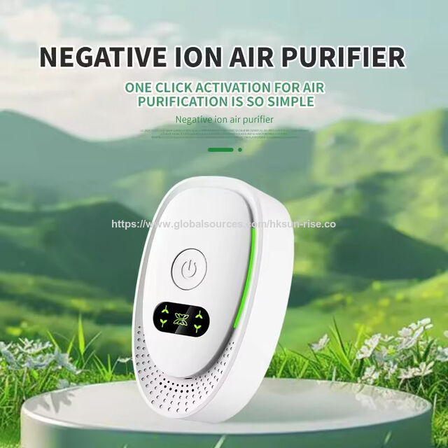Purificateur d'Air Électrique en Plastique Vente en Gros d'Usine, Technologie d'Ions Négatifs Portable, Fonctionnement Silencieux, Ioniseurs Pratiques pour Chambre à Coucher à Domicile