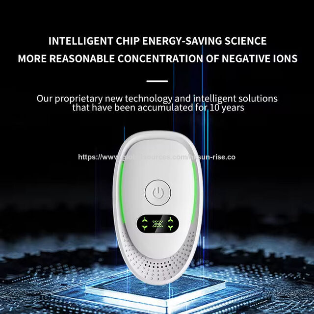 Purificateur d'Air Électrique en Plastique Vente en Gros d'Usine, Technologie d'Ions Négatifs Portable, Fonctionnement Silencieux, Ioniseurs Pratiques pour Chambre à Coucher à Domicile
