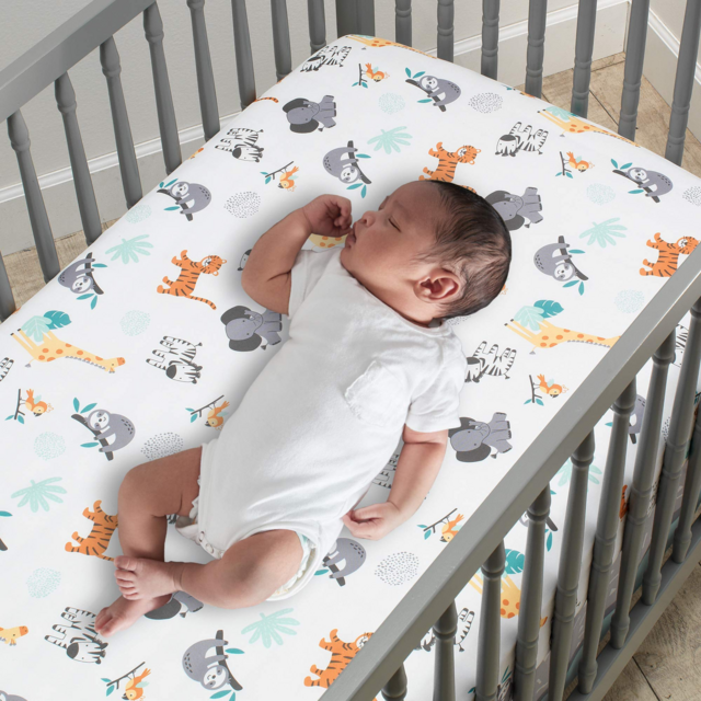 Cartoon Pattern Infant Nursery Baby Bedding Set