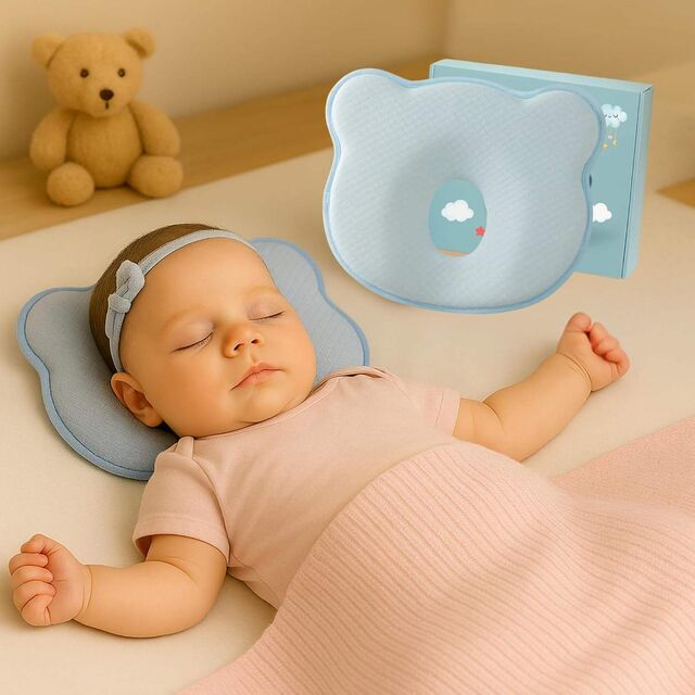 Bear Pattern Baby Cotton Bedding Pillow Set