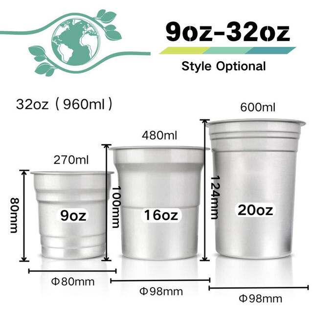 Gobelet Aluminium Personnalisé d'Extérieur