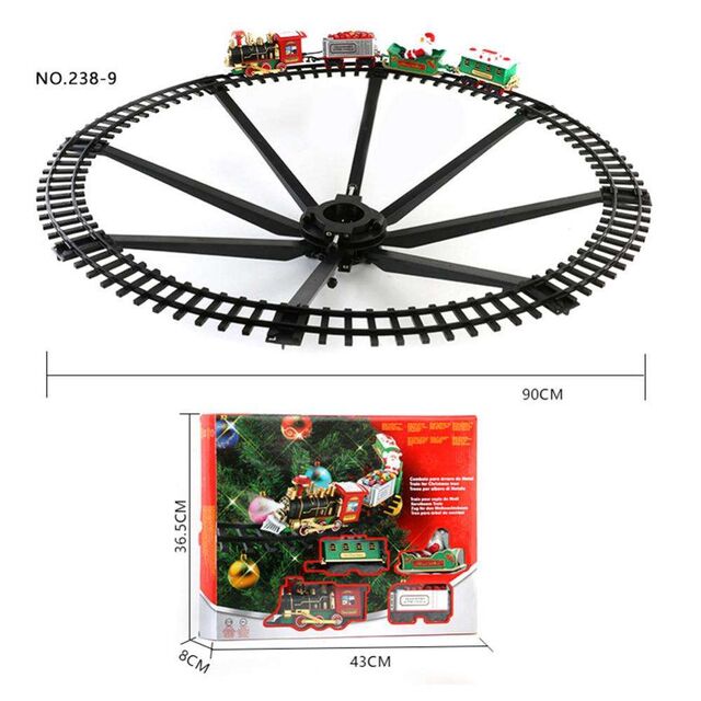 Elektrische Schienen-Sets mit Baumdesign für Weihnachtsspielzeugzüge für Kinder