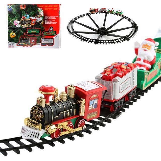 Elektrische Schienen-Sets mit Baumdesign für Weihnachtsspielzeugzüge für Kinder
