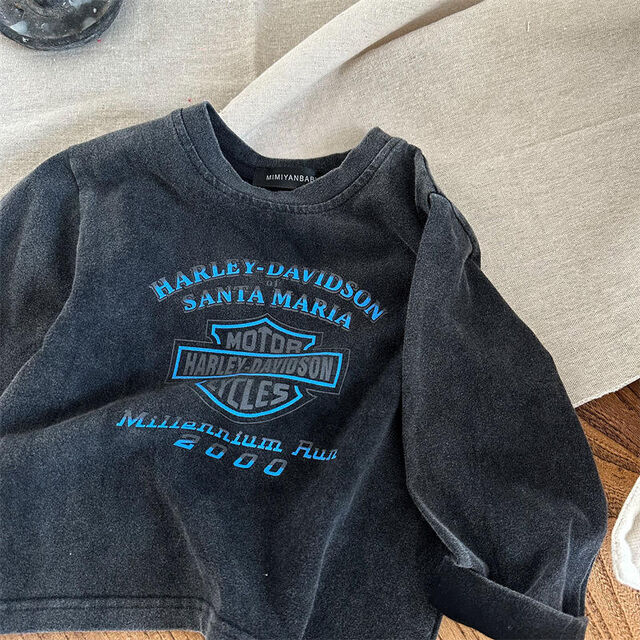 Hauts Vintage à Manches Longues en Coton pour Enfants