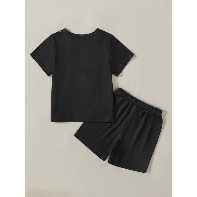 Ensembles Décontractés Deux Pièces avec T-shirts et Shorts pour Garçons