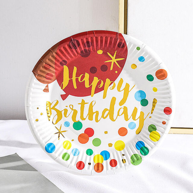 Platos de papel desechables para catering ecológico