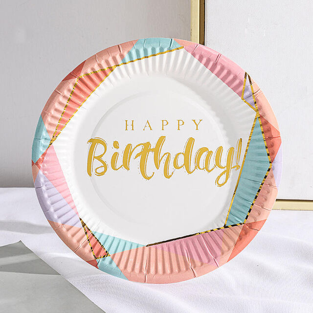 Platos de papel desechables para catering ecológico