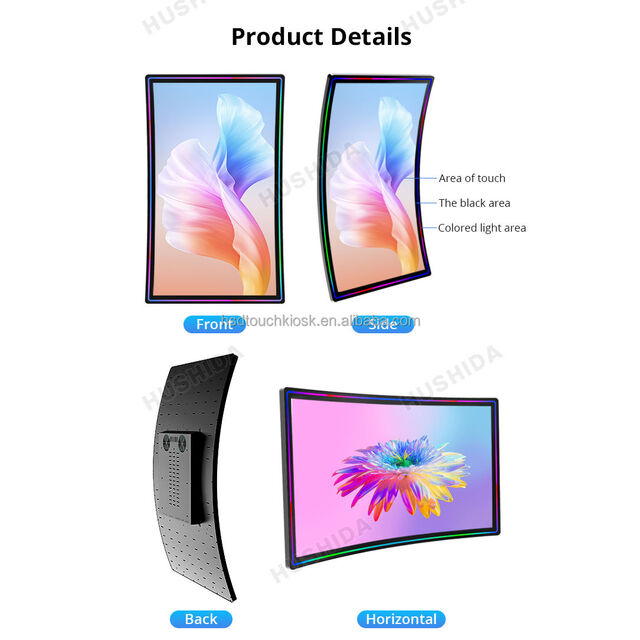 Gebogener Touchscreen für Gaming-Displays