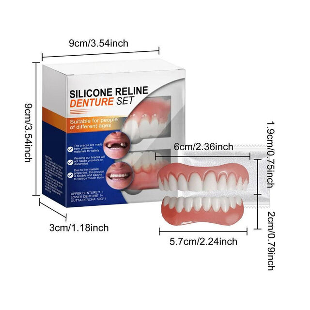 Almofada de silicone para adesão em reparo de dentaduras