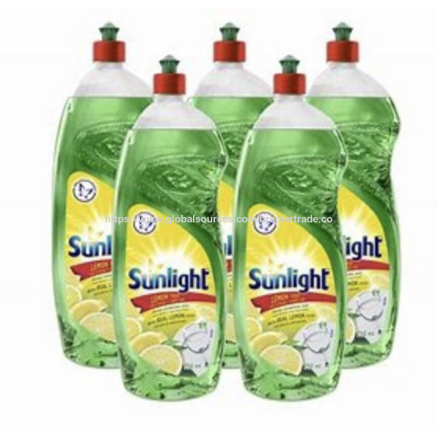 Sunlight Dishwashing Liquid Strong Grease Removal for Clean, Shiny Kitchenware