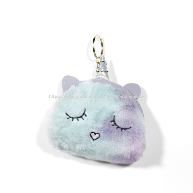 Porte-monnaie Mignon en Peluche Animale / Pochette Charme Sac Chiot Fluffy / Porte-monnaie Ultra-Doux Chiot en Peluche - Mini Pochette Animale Fluffy Mignonne & Oreilles