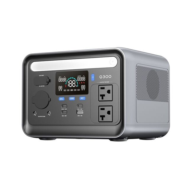 Estación de energía solar para exteriores MIQ OEM de alta capacidad, onda sinusoidal pura, 350W AC, generador solar Lifepo4 con inversor y función UPS
