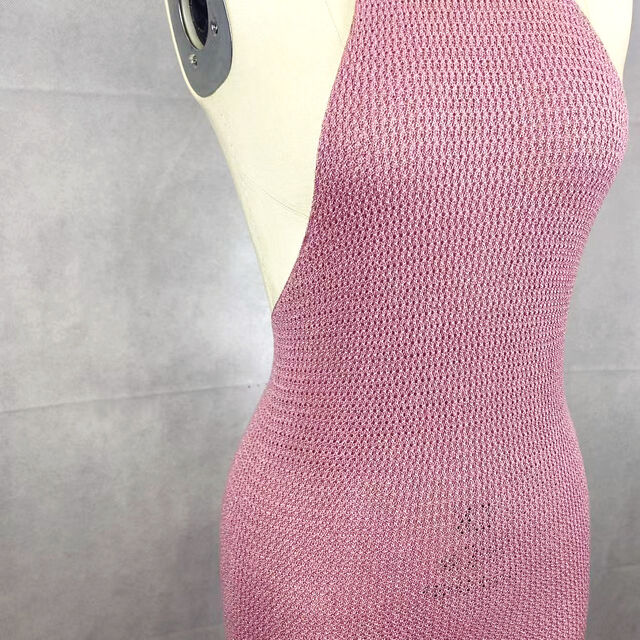 OEM Damen-Strick-Sommerkleid mit Rückenausschnitt für den täglichen Gebrauch