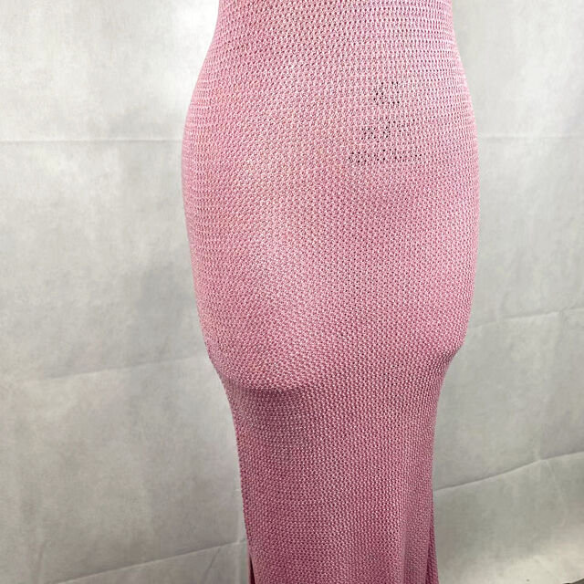 OEM Damen-Strick-Sommerkleid mit Rückenausschnitt für den täglichen Gebrauch