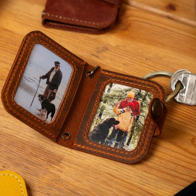 Mini Álbum de Fotos Portátil Llavero Colgante para Regalo