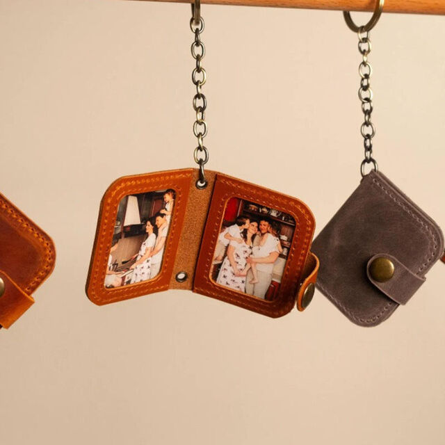 Mini Álbum de Fotos Portátil Llavero Colgante para Regalo