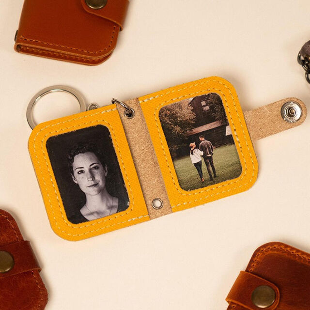 Mini Álbum de Fotos Portátil Llavero Colgante para Regalo