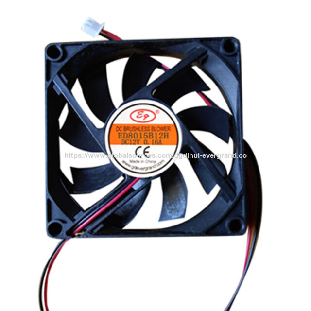 Ventilateur de refroidissement personnalisé OEM ODM bon marché prix usine, ED8015B12H, petit, mini, USB sans balais, micro 12V