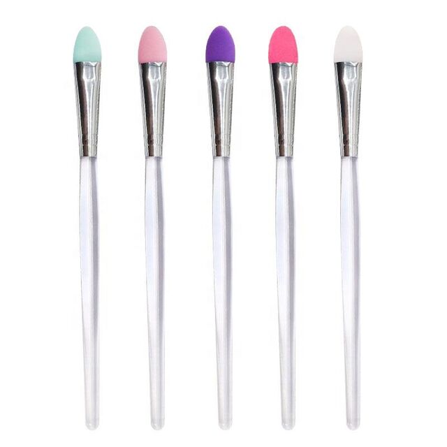 Pinceau à Paupières en Silicone Unique pour Maquillage de Voyage