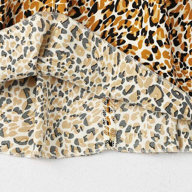 Ärmelloses Chiffon-Kleid mit Leopardenmuster für Mädchen, perfekt für den Sommer