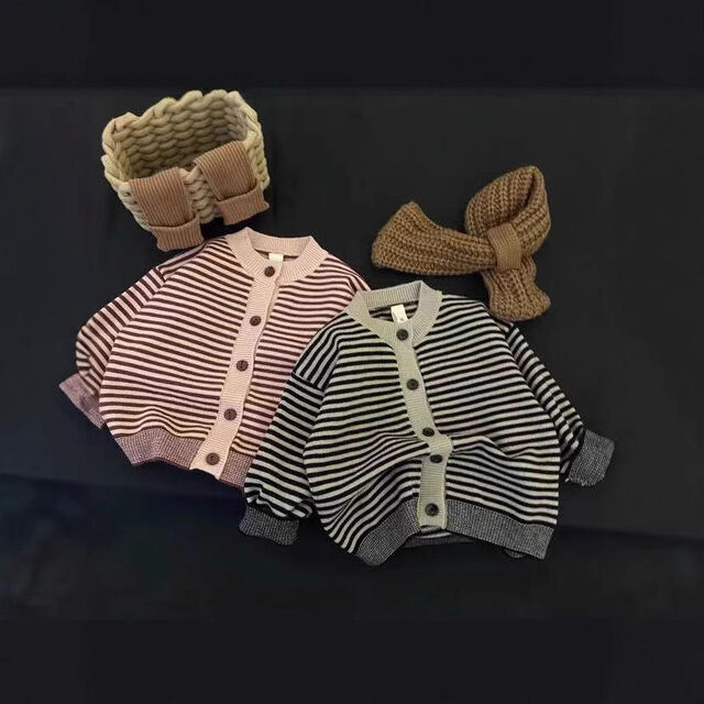 Strick-Cardigan mit langen Ärmeln für Kleinkinder Jungen - Winterpullover