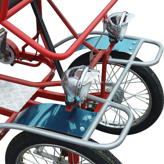 Bicicleta Surrey de Cuatro Ruedas en Tandem para Alquiler en Parques