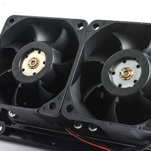 RV Black Kitchen Range Hood Exhaust Fan