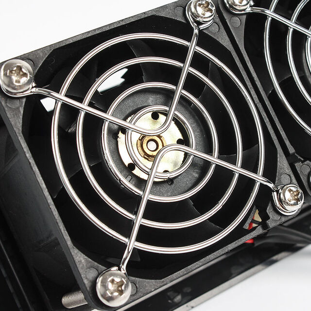 RV Black Kitchen Range Hood Exhaust Fan