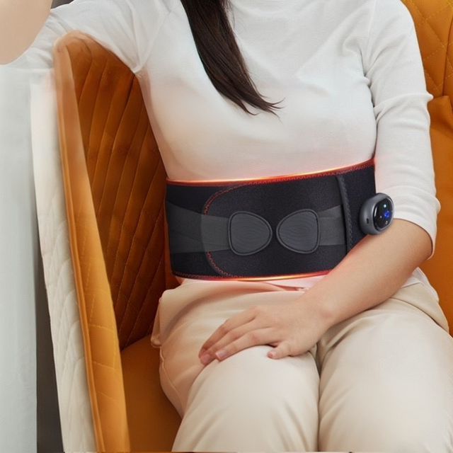 Heiße Produkte: Elektrischer Taillenmassagegürtel mit Graphenheizung und Vibration, Lendenwirbelstütze zur Linderung von Müdigkeit