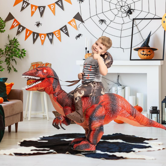 Déguisement Gonflable de Dinosaure pour Enfants - Tenue d'Halloween