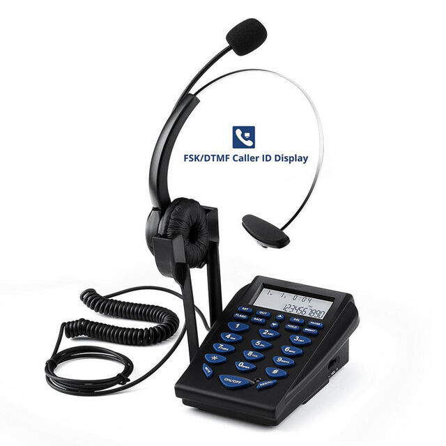 Callcenter-Headset mit Lautstärkeregelung und Geräuschunterdrückung
