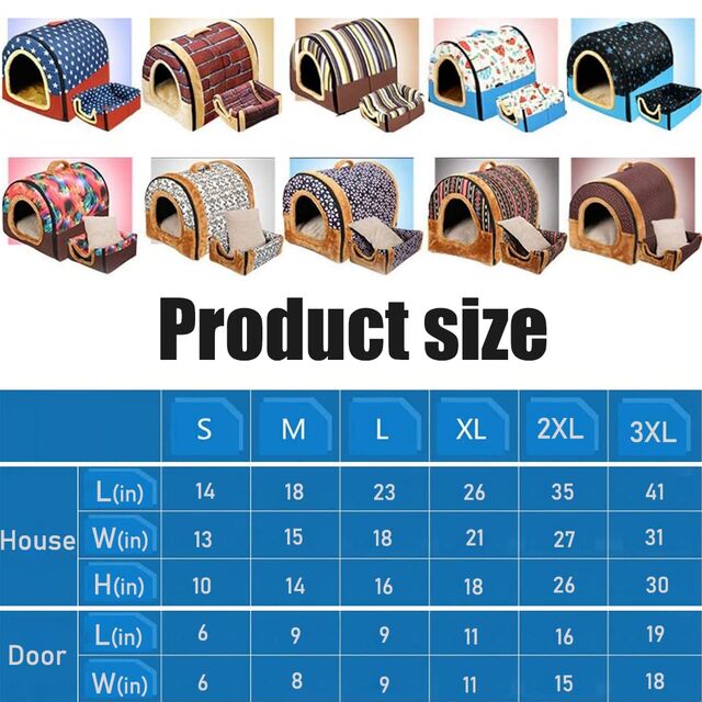 Cama para Perros, 2 Formas de Uso, Casa para Mascotas de Interior con Alfombrilla Mullida, Funda Extraíble y Lavable