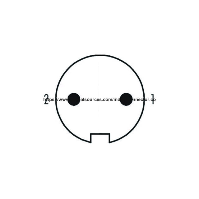 Connecteur circulaire métallique M16 à 2 broches pour bras robotique, montage sur panneau avant, IP67, broche à souder, codage A, services personnalisables
