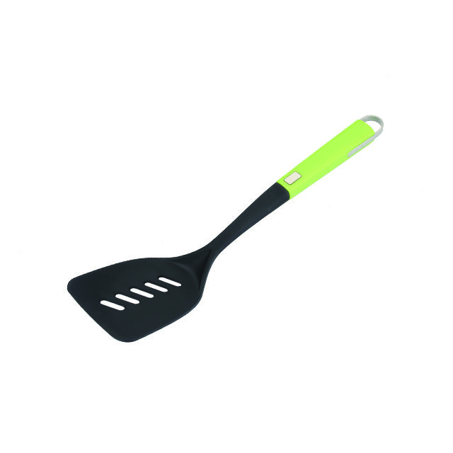 Louche à Soupe en Nylon Vert Direct Usine, Ustensile de Cuisine Antiadhésif Résistant à la Chaleur avec Poignée Ergonomique