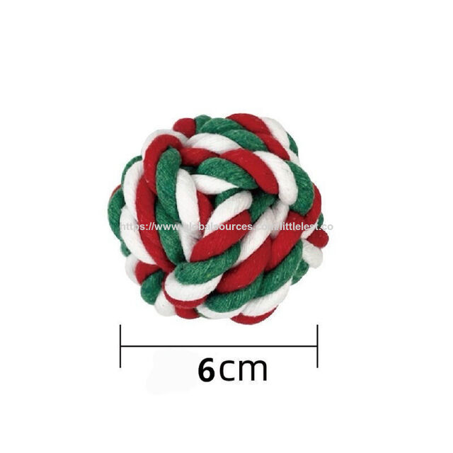 Lot de Jouets en Corde pour Chien Fêtes, Jouets Dentaires Masticables Résistants en Coton pour Chiens