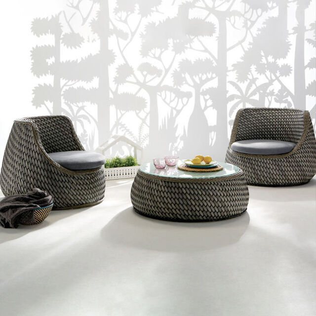 Sofá de Rattan Ecológico para Todas as Estações