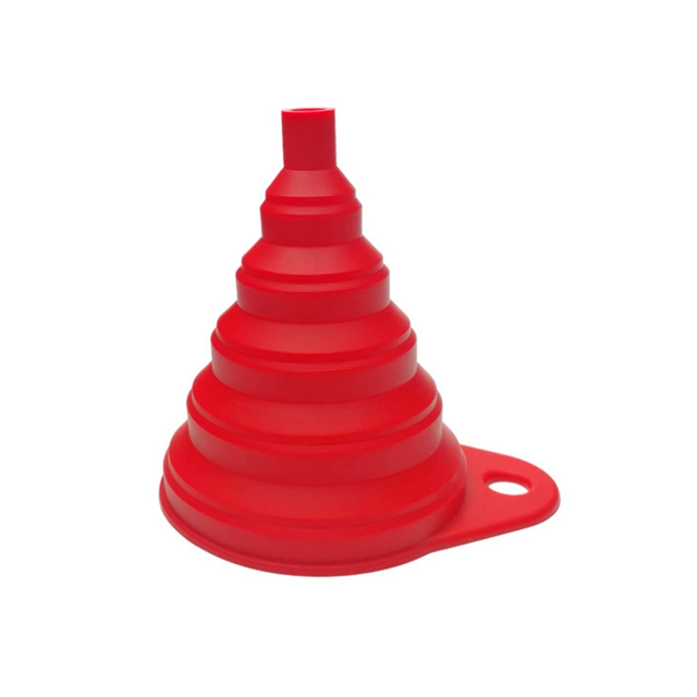 Embudo de silicona plegable para cocina, apto para alimentos, para vino, aceite y líquidos
