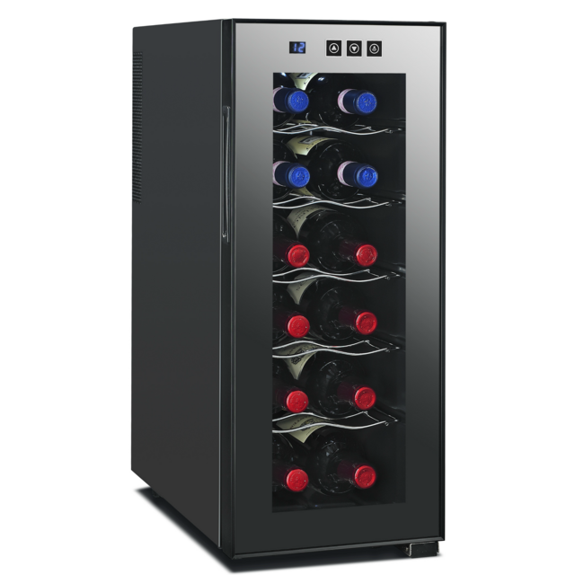 Enfriadores de vino verticales con marco de aluminio avanzado