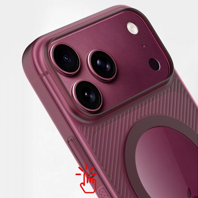 Capa ultrafina com textura de sarja para iPhone 18 Pro Max, capa magnética fina fosca, pele à prova de choque, concha leve