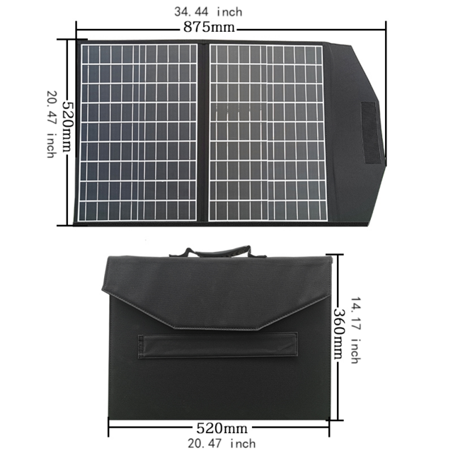 Panneau Solaire 60W 12V 18V Chargeur Solaire Portable pour Batteries, Recharge de Téléphones et Stations d'Énergie pour Camping et Extérieur