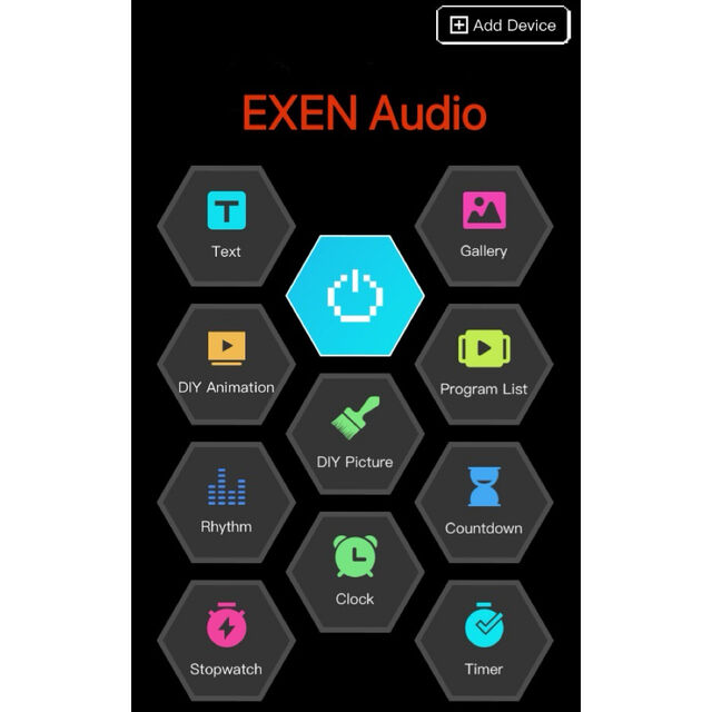 Altavoz de Fiesta Portátil Inteligente EXEN Audio 2026 con Woofer de 10 pulgadas, Nuevo Diseño, Pantalla DIY Editable y APP Exclusiva OEM