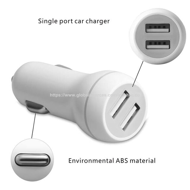 Chargeur de voiture mini double port charge rapide