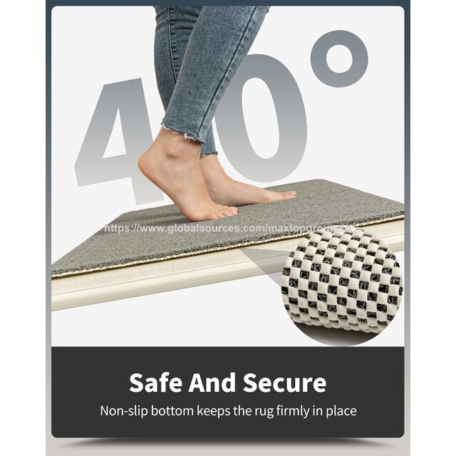 Tapis de Bain Antidérapant, Durable et Doux en Luffa sans Phtalates - Drainage Rapide, Nettoyage Facile pour Maison, Hôpital, Personnes Âgées, Enfants - Sécurité