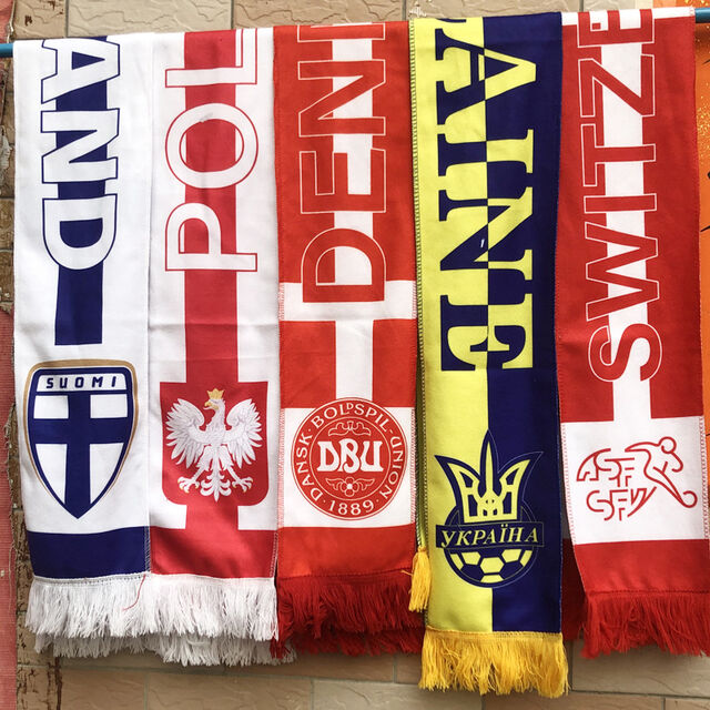 Écharpe de supporter de football pour jour de match, écharpes de pays pour la Coupe du Monde - Mexique, États-Unis, Canada, Brésil, Portugal, Argentine, Pays-Bas - Super Usine