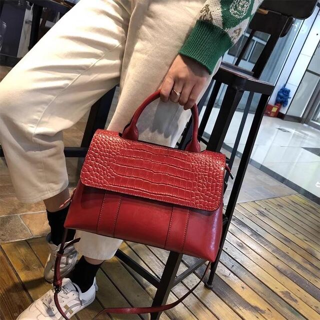 Große Schultertaschen aus weichem Leder mit Reißverschluss und hoher Kapazität