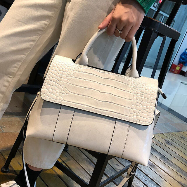 Große Schultertaschen aus weichem Leder mit Reißverschluss und hoher Kapazität