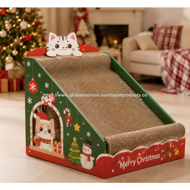 Planche à Gratter Ronde en Carton Ondulé pour Chats