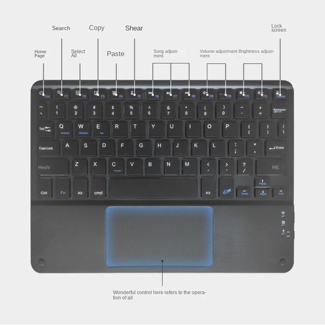 Teclados Sem Fio Ultraleves Silenciosos Premium