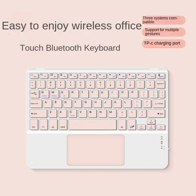Teclados Sem Fio Ultraleves Silenciosos Premium